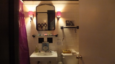 Bathroom display at the Herstory Archive